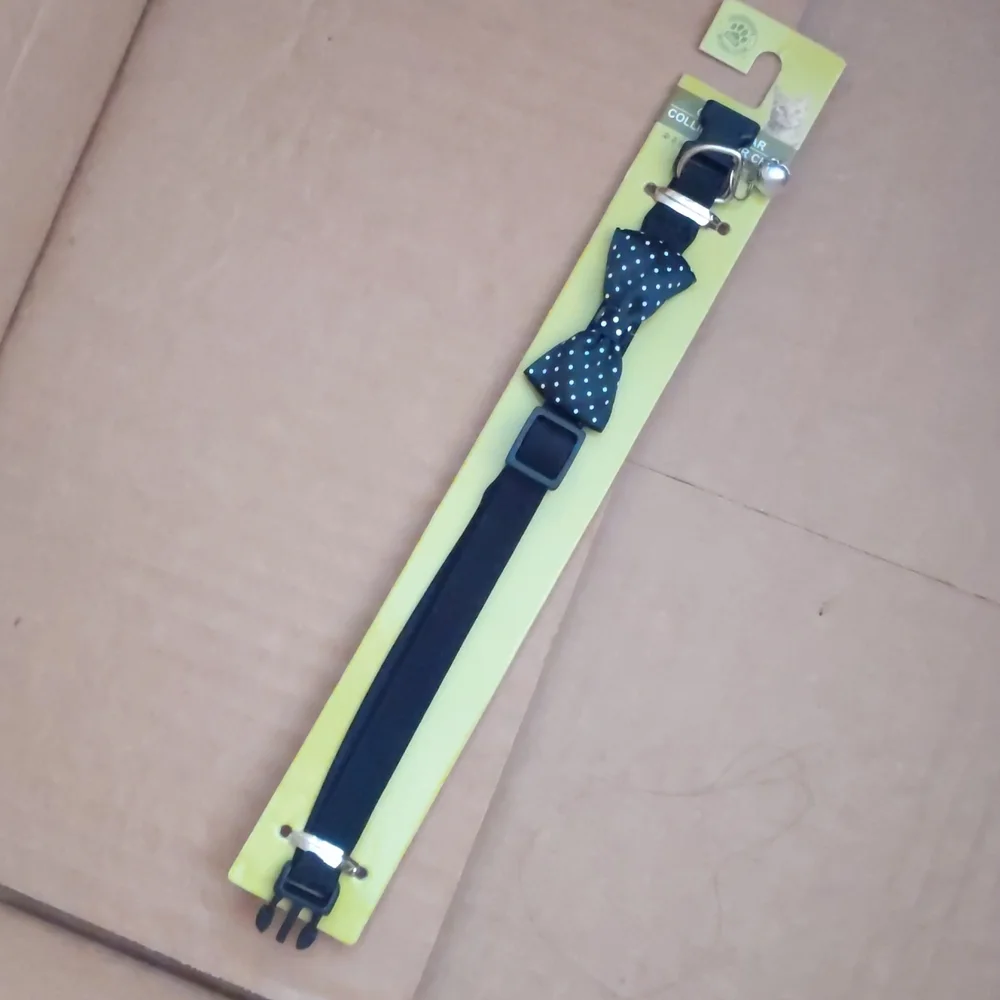 Polka Dot Cat Collar with Bow